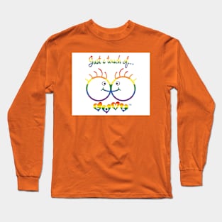 Just A Touch of LOVE - LGBTQIA+ Males - Horizontal - BackHorizontal - Back Long Sleeve T-Shirt